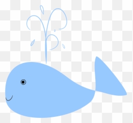 Whale Blue Water Fountain Cupola - Cartoon Png Emoji