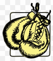 Boxing Gloves Yellow Sport Equipment - Luva De Boxe Desenho Amarela Emoji
