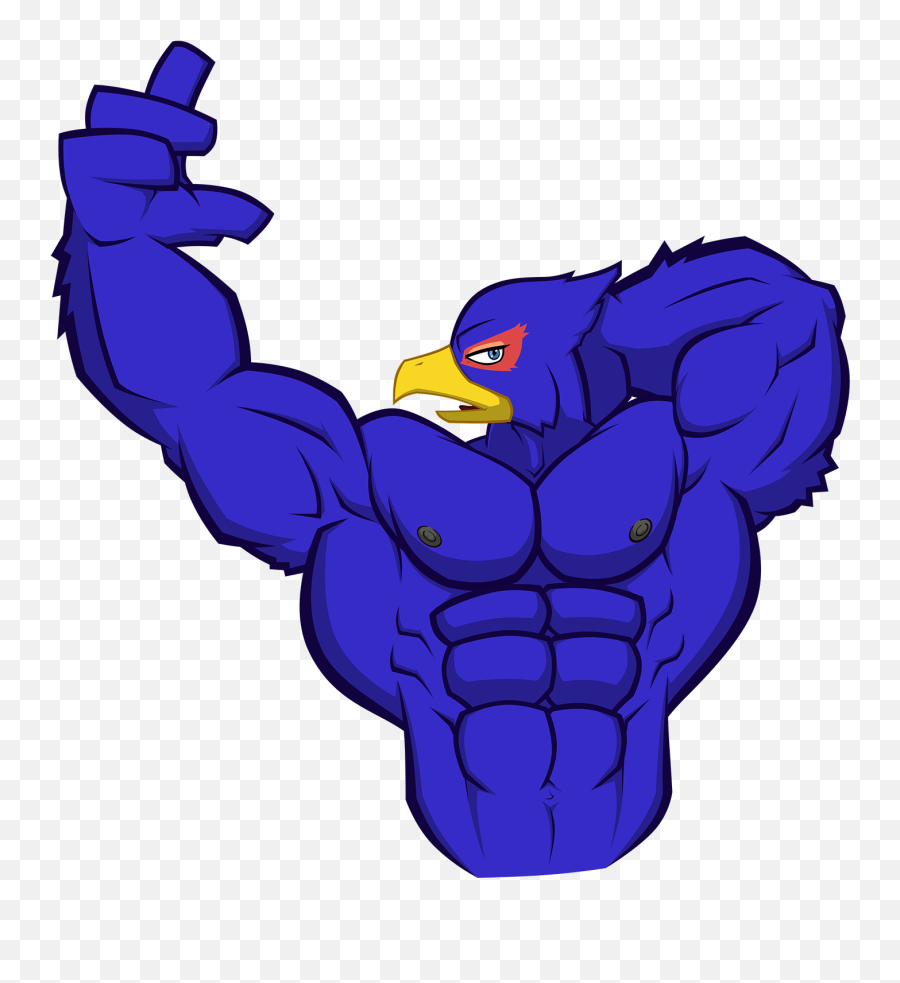 Falco Flexing - Muscle Wolf Clipart Full Size Clipart Falco Star Fox Emoji,Flexing Emoji