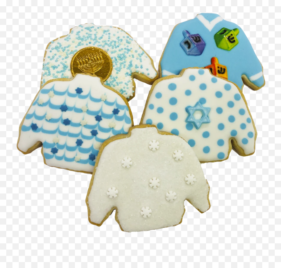 Hanukkah Ugly Sweater Cookies - Cookies And Crackers Emoji,Hanukkah Emoji