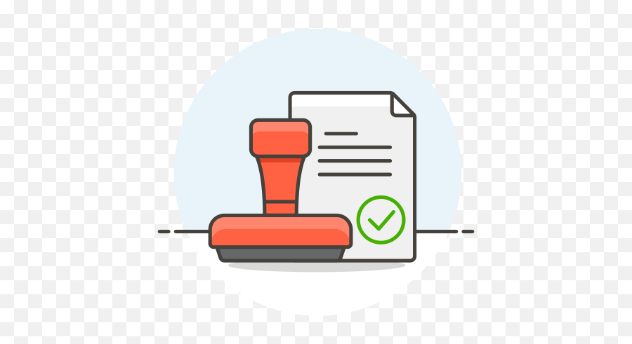 Stamp Document Icon - Stamp On Document Icon Png Emoji,Stamp Emoji