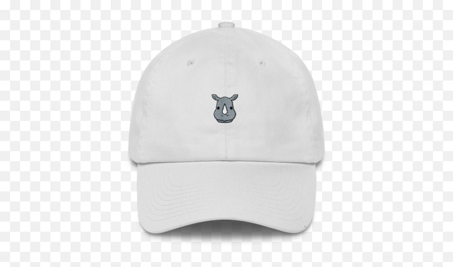 Rhino Dad Hat Cap Dad Hats Hats Cap - White And Dark Blue Cap Emoji,Rhino Emoji