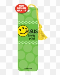 Bookmark - Jesus Love You green Smiley Emoji