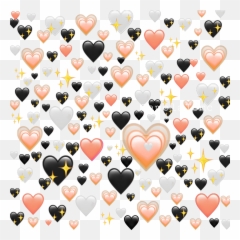 Freetoedit Emojibackground Peach White - White Heart Emoji Aesthetic,White Heart Emoticon
