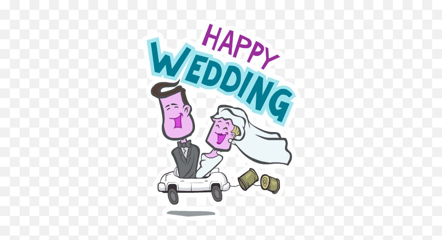 Happy Wedding Gif Images 2018 Marriage Greetings - Wedding Happy Marriage Gif Emoji,Married Emoji