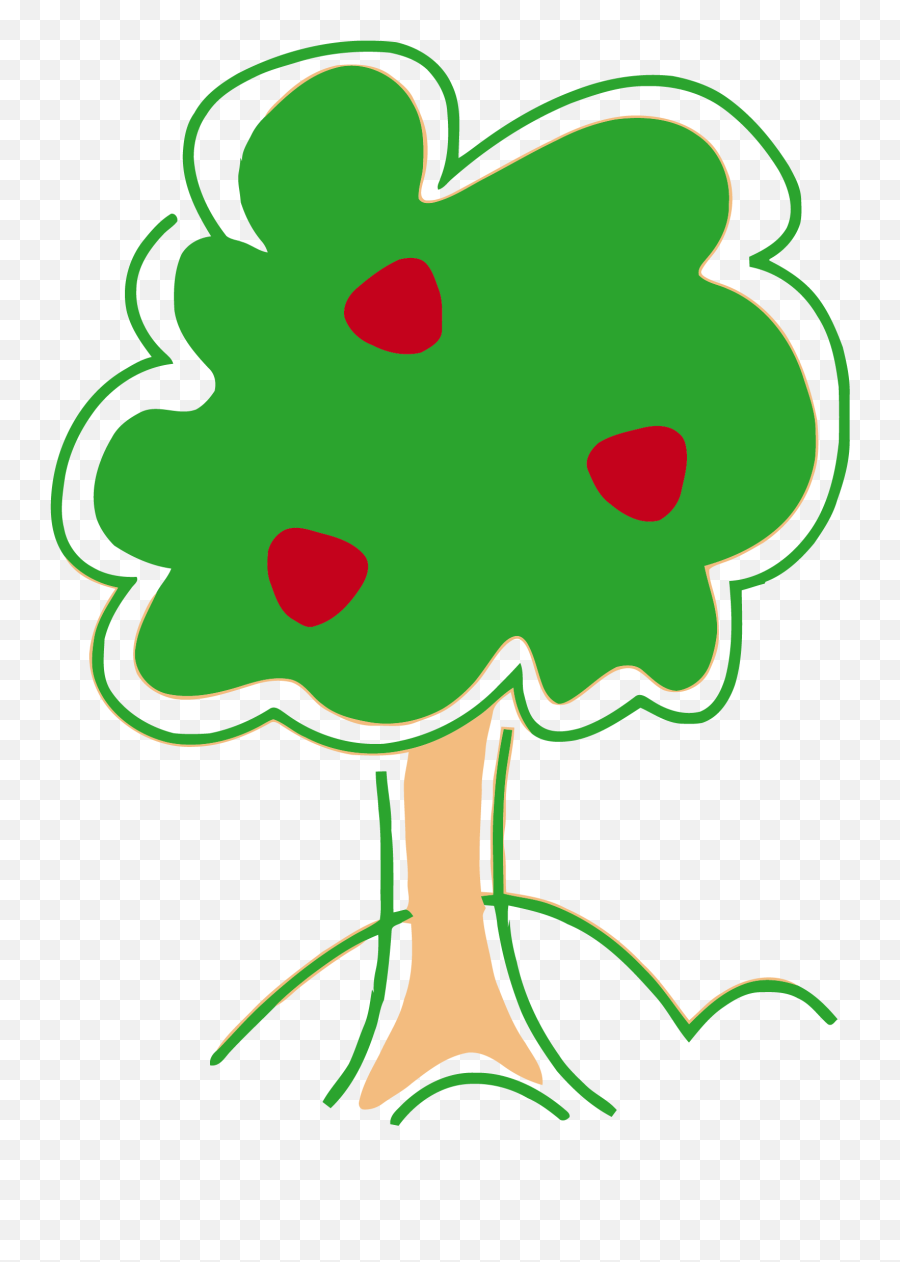 Apple Tree Clipart Png - Tree Cute Clipart Png Emoji,Oriole Emoji