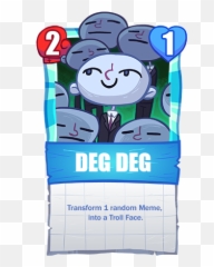 Tfcq - A New Kind Of Card Game Troll Face Card Quest Deg Deg Emoji,Derp Emoticon