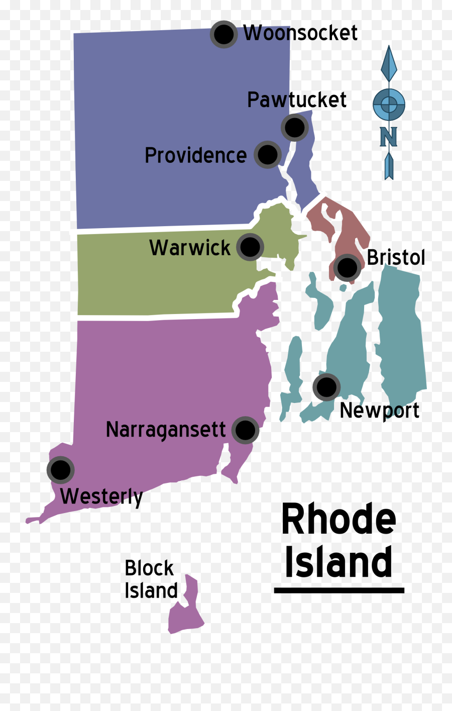 Map Of Rhode Island Regions - 4 Major Cities In Rhode Island Emoji,Mardi Gras Emoji