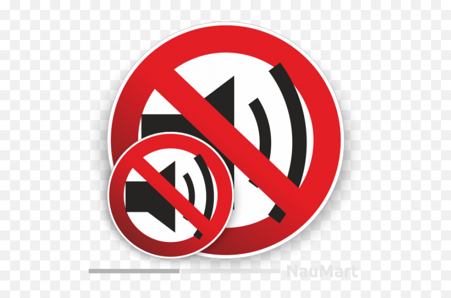 No Sound Sounding Prohibition Sign - Circle Emoji,No Sound Emoji
