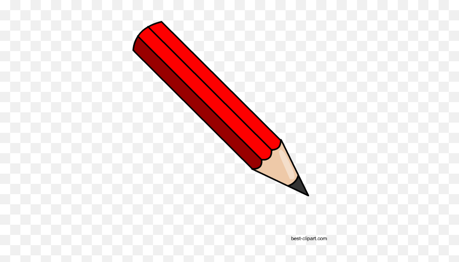 Download Red Pencil Free Clip Art Png Image With No - Red Pencil Clipart Emoji,Pencil Emoji Png