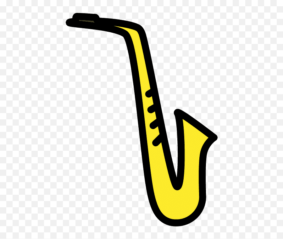 Saxophone Emoji Clipart - Saxofon Clipart,Violin Trumpet Saxophone Emoji