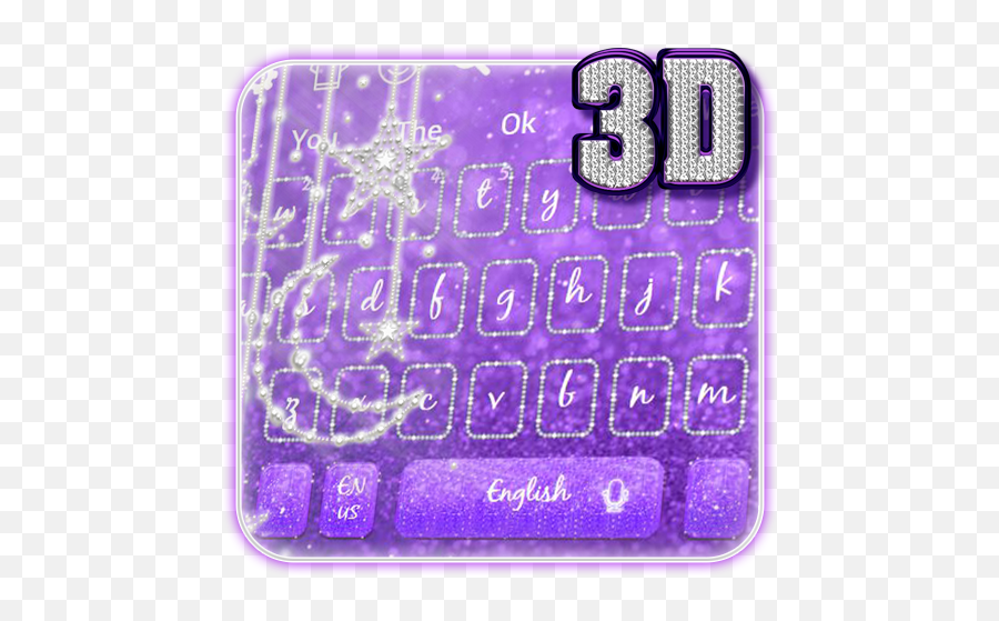 Purple Glossy 3d Keyboard U2013 Aplikacje W Google Play - Number Emoji,Purple Moon Emoji
