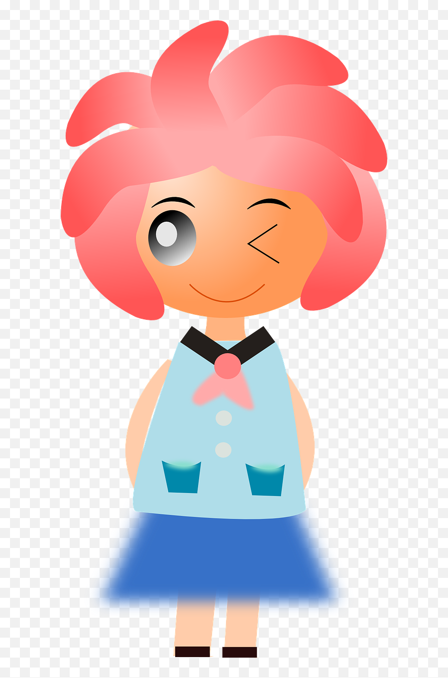 Download Winking Red Head Female Emoji Hd Png Download - Skirt,Dj Emoji Iphone