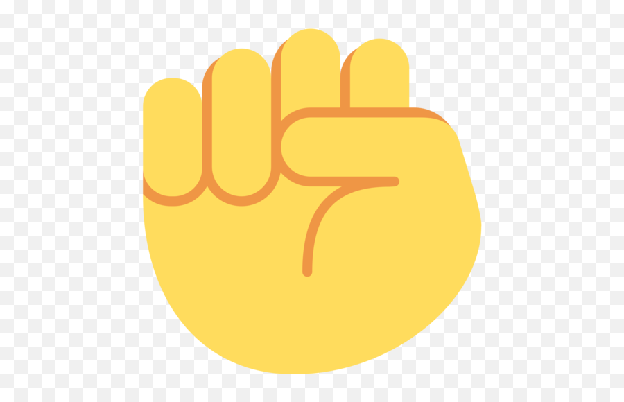 Raised Fist Emoji - Black Emoji Hand,Punch Emoticon
