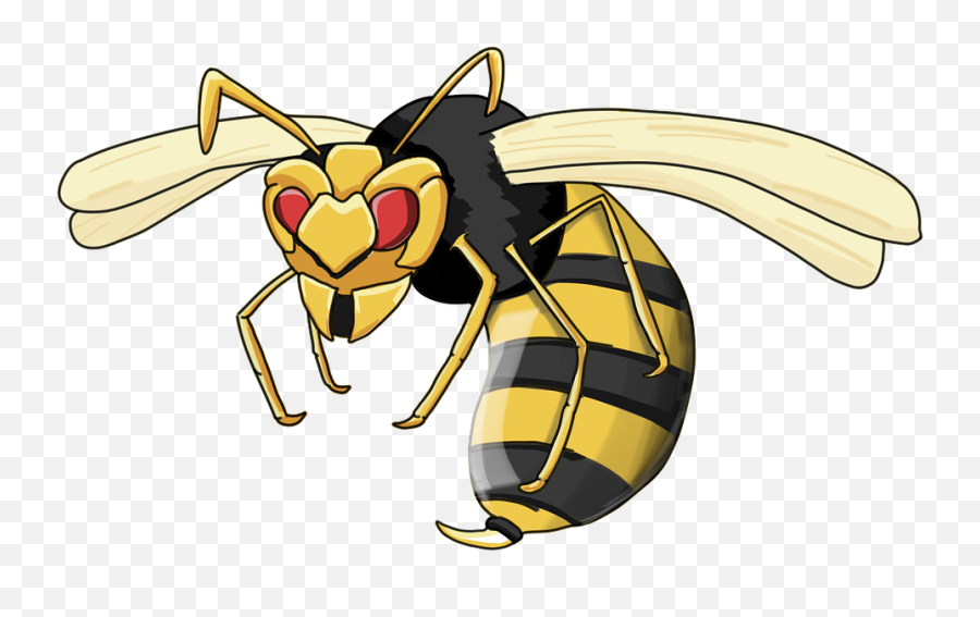 Wasp Hornet Insect - Cartoon Wasp Emoji,Butterfly Emoji Android