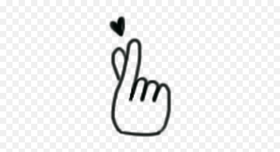 Heart Finger Transparent Png Clipart - Korean Png Emoji,Finger Heart Emoji
