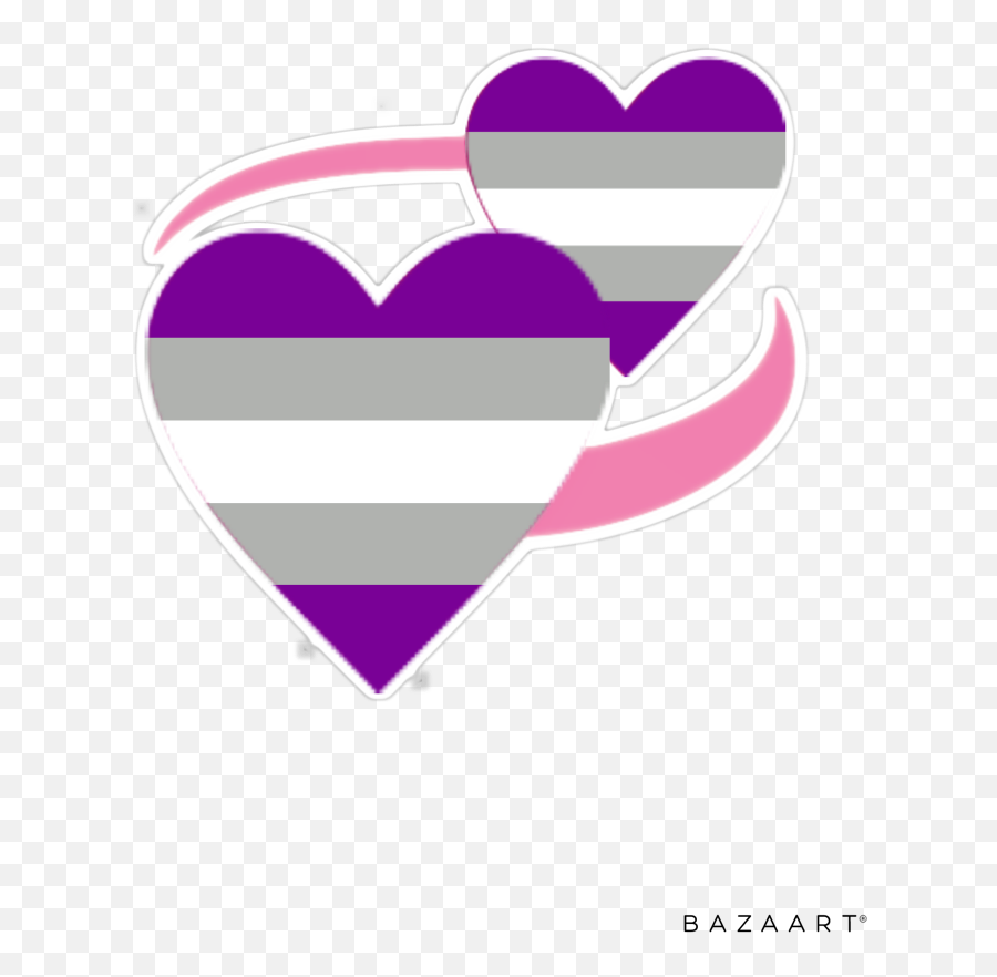 Aspec Some Aspec Heart Emojis - Heart,Asexual Flag Emoji