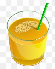 Vector Image Of Glass Juice - Emoji