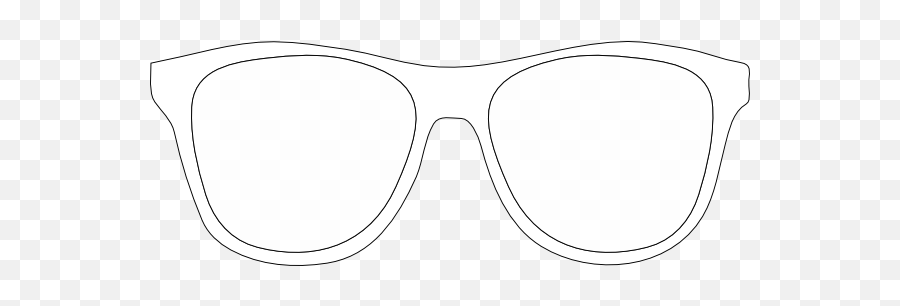 Sunglasses Cartoon Clipart - Sunglasses White Frame Png Emoji,Emoji Sunglasses Template