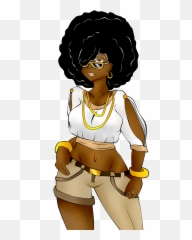 Queen Clipart Afro - African American Woman Emoji