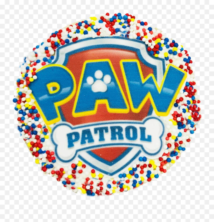 Paw Patrol Sugar Cookies With Nonpareils - Paw Patrol Emoji,Paw Emoji