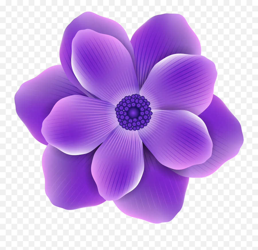 Purple Flower Png Purple Flower Png Transparent Free For - Purple Flower Clipart Emoji,Purple Flower Emoji