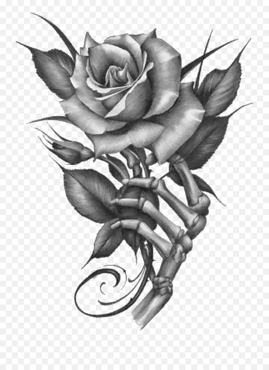 Black Rose Flower Nature Art Stickers - Tattoo Emoji,Black Rose Emoji