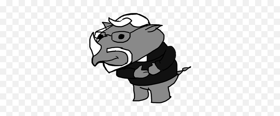 Top Rhinoceros Animal Stickers For Android U0026 Ios Gfycat - Cartoon Black Rhino Gif Emoji,Rhino Emoji