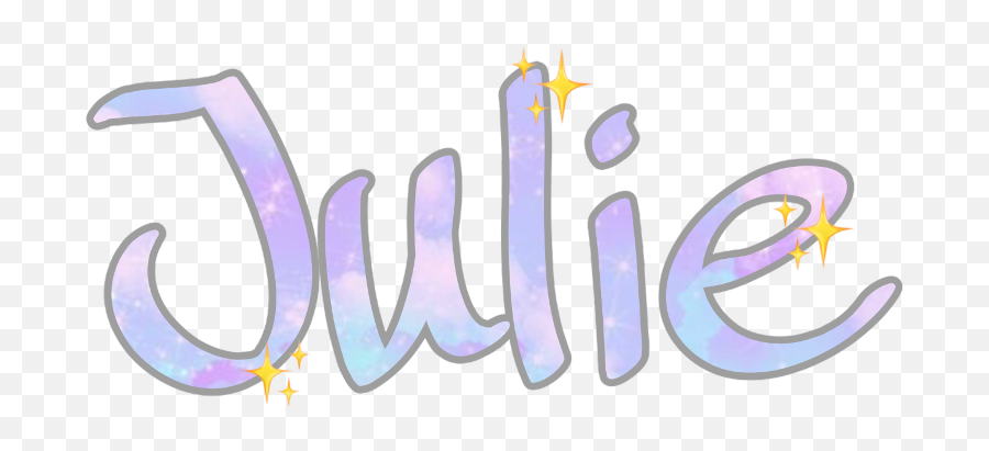 Julie Name Tinte Pastell Emoji Tumblr Girl - Graphic Design,Emoji Name
