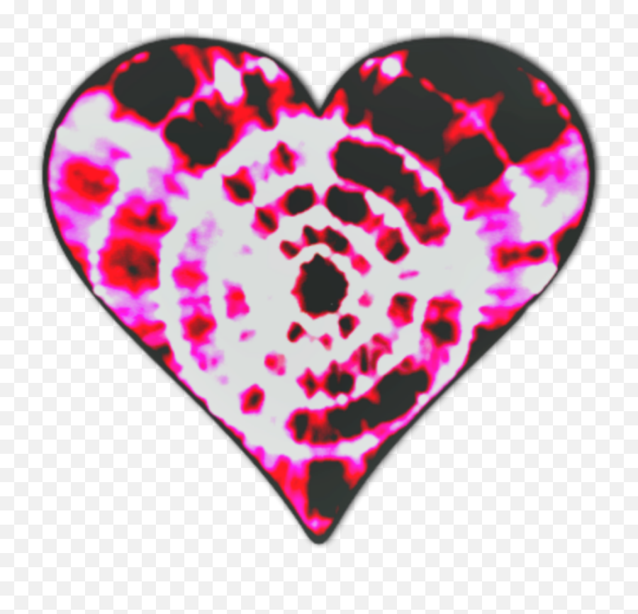 Tie Dye Heart Sticker - Tie Dye Background Emoji,Tie Dye Emoji