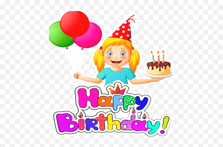 Happy Birthday Stickers For Whatsapp - Love U0026 Gifs App Su Happy 4th Birthday Png Emoji,Emoji Birthday Cake