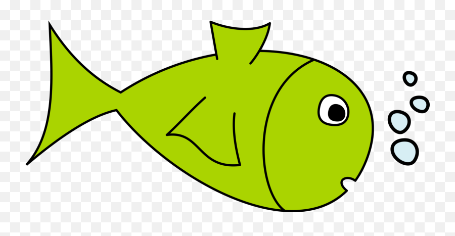 Fish Cartoon Drawing - Green Fish Clipart Png Download Green Fish Clipart Emoji,Fishing Emoji
