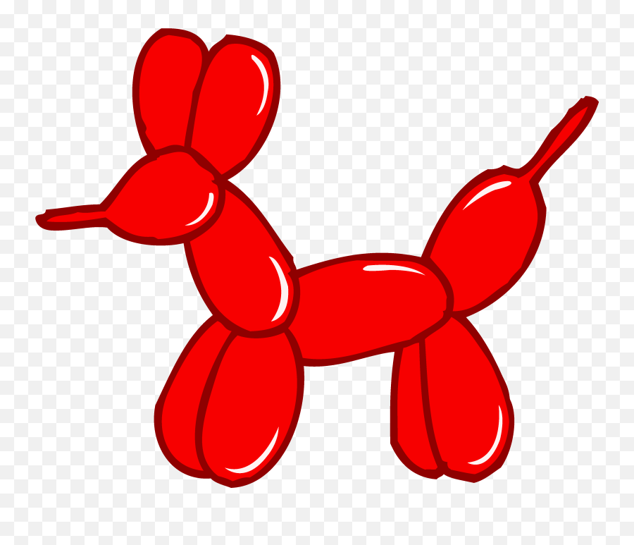 Download Hd Clipart Balloon Watercolour - Balloon Animal Cute Balloon Animal Clipart Emoji,Red Balloon Emoji