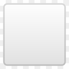 White Large Square Emoji Clipart -