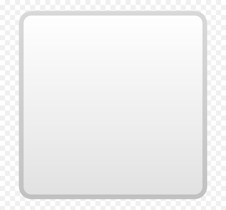 White Large Square Emoji Clipart - White Square Emoji,White Emoji