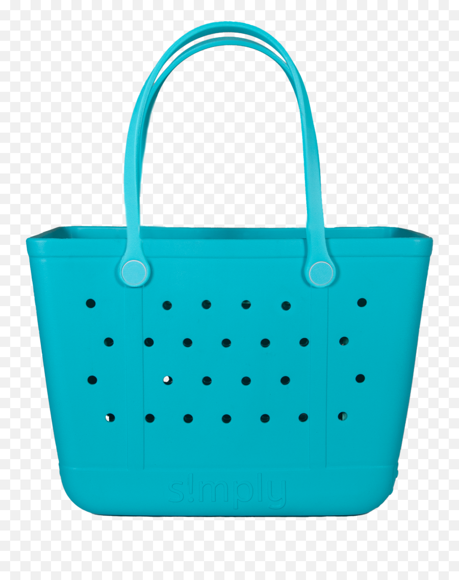 Simply Southern Large Waterproof Tote Bag In Blue Eva - Simply Tote By Simply Southern Emoji,Emoji Tote Bag