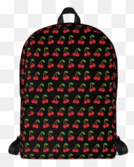 Cherries Black Backpack - Mrbeast Backpack Emoji,Purple Emoji Backpack
