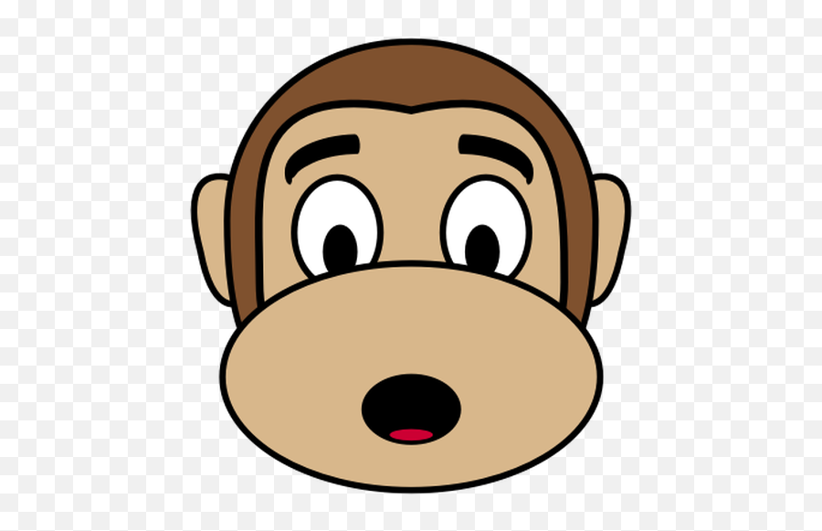 Surprised Ape - Monkey Clipart Face Png Emoji,Shocked Emoji
