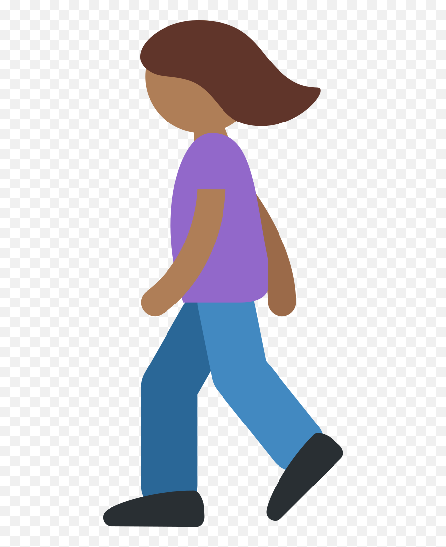 Twemoji2 1f6b6 - Walking Cartoon Transparent Background Emoji,Neck Emoji