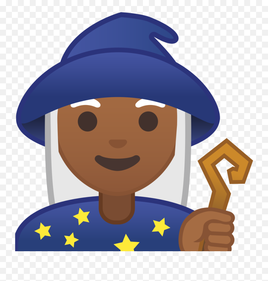 Woman Mage Medium Dark Skin Tone Icon - Emoji Magicien,Shrugging Woman Emoji