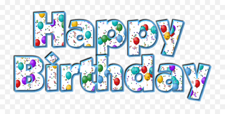 Happy - Happy Birthday Word Gif Emoji,Birthday Emoticons