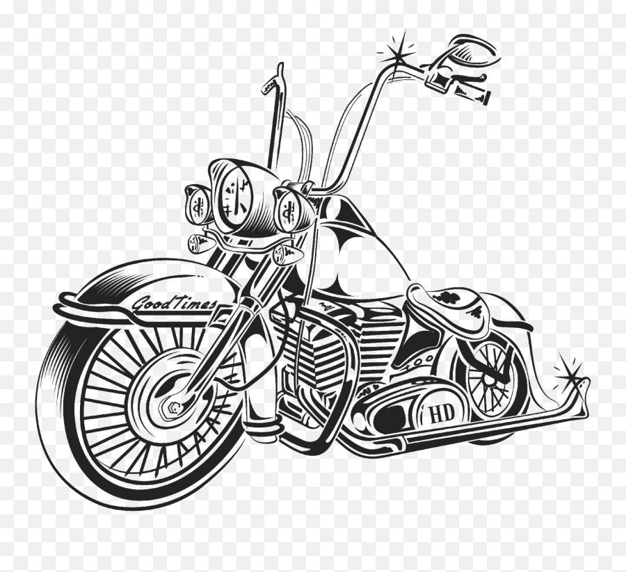 Flame Clipart Motorcycle Flame - Old School Motorcycle Drawing Emoji,Motorcycle Emoji Harley