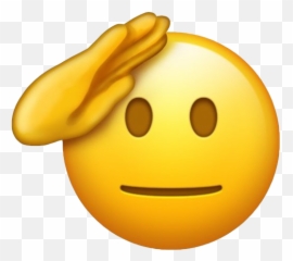 Noanimepolice - Salute Emoji Png,Salute Emoji - free transparent emoji ...