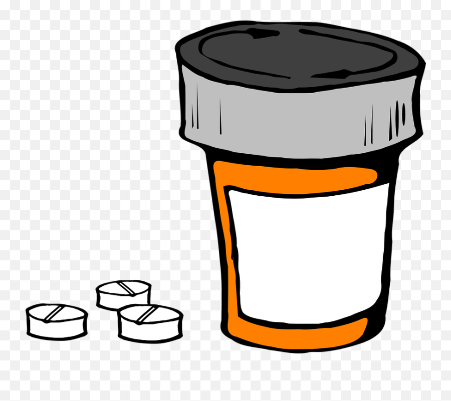 Pill Bottle Medicine Prescription - Cartoon Pill Bottle Transparent Background Emoji,Pill Bottle Emoji