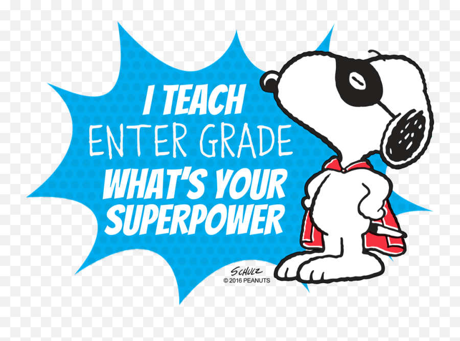Cafepress Emoji Teacher Superpower - Snoopy Masked Marvel,Magnet Emoji