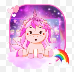 Download Pink Cute Unicorn Keyboard Theme For Android Myket - Cartoon Emoji,Trippy Emojis