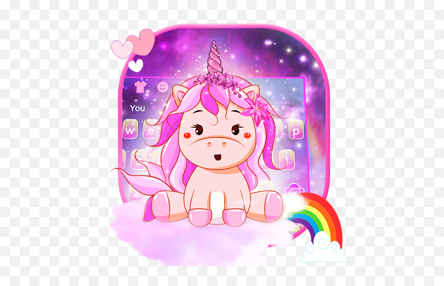 Download Pink Cute Unicorn Keyboard Theme For Android Myket - Cartoon Emoji,Trippy Emojis