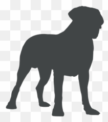 Transparent Boxer Dog Silhouette - Vector Bullmastiff Silhouette Emoji,Boxer Dog Emoji