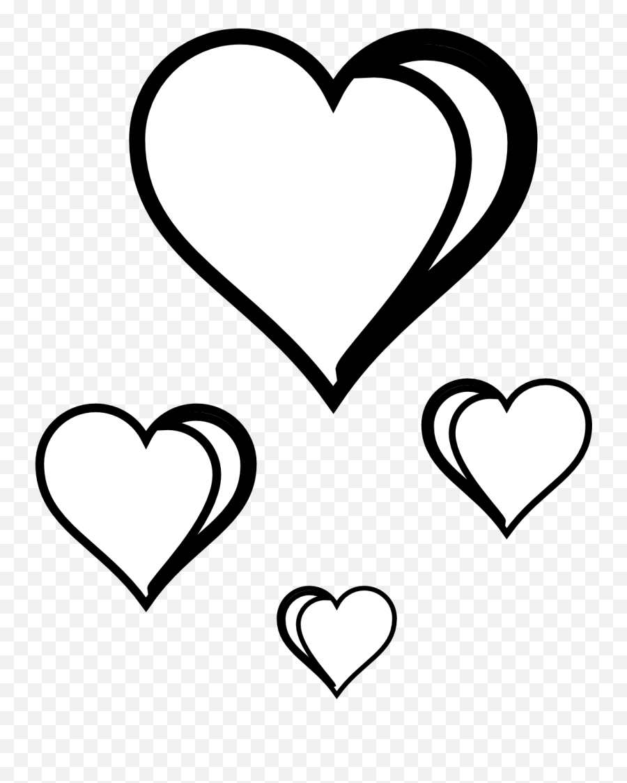 Bullying Drawing Heart Transparent U0026 Png Clipart Free - Love Heart Black And White Clipart Emoji,Sideways Heart Emoji