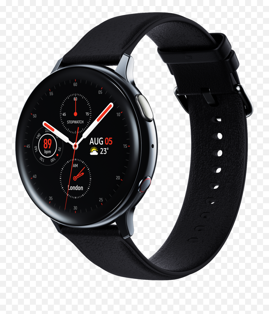 Samsung Galaxy Watch Active 2 Aluminum Smart Watch 44mm - Aqua Black Smr820nzkaxar Samsung Active 2 Leather Strap Emoji,Black Emojis Samsung